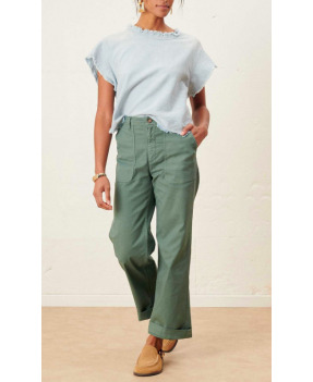 Pantalon Sunday coloris Sauge de la marque Labdip #dresscode#mode boutique de créateurs
