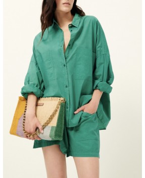 Chemise Kyoto de la marque Sessùn coloris Mint #dresscode#mode#colmar boutique de créatrices