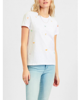 T-shirt Nudelphi (bright white) de Nümph. Dress Code Shop Colmar Alsace.