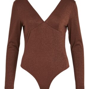 Body Viluxi (v-neck, choco) de VILA