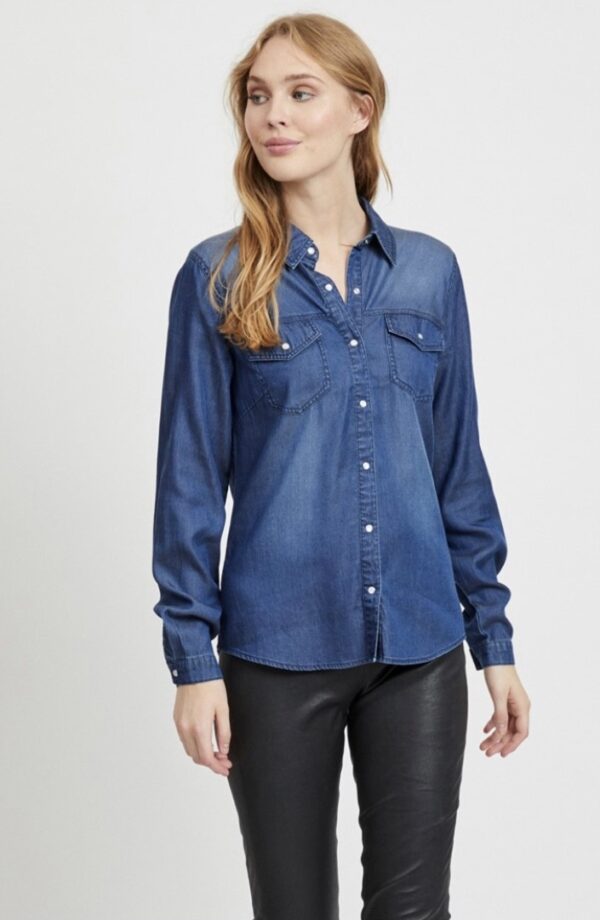 Chemise Vibista Dark Blue de VILA