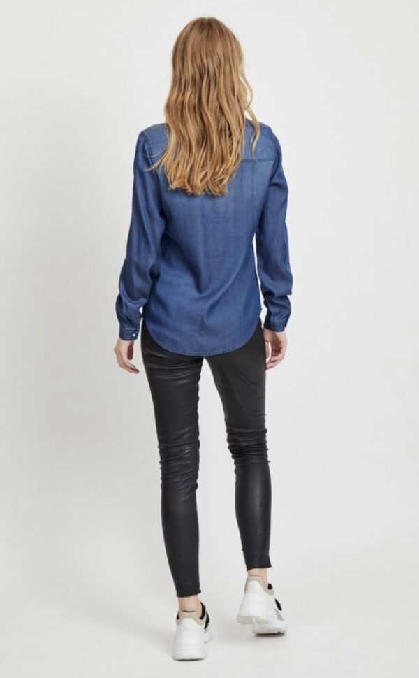 Chemise Vibista Dark Blue de VILA – Image 5