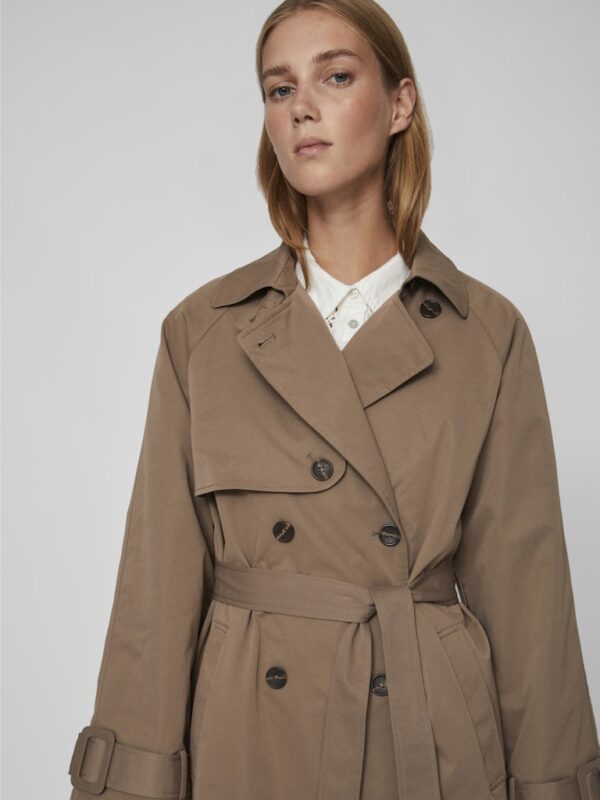 Trench Vivianna (Brown Lentil) de VILA – Image 2