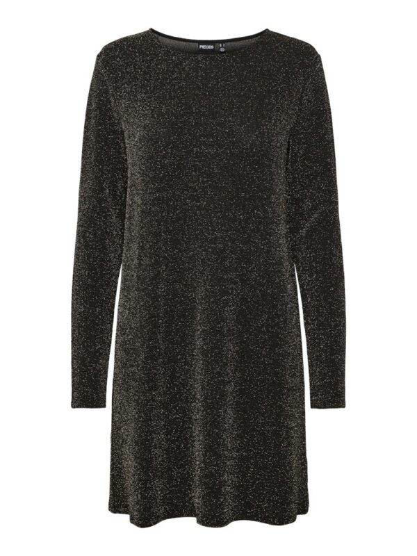 Robe PcNora (Black Gold Lurex) de PIECES
