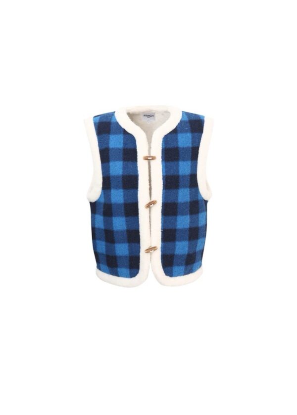 Gilet sans manches Simone (bleu électrique) de FRNCH – Image 7