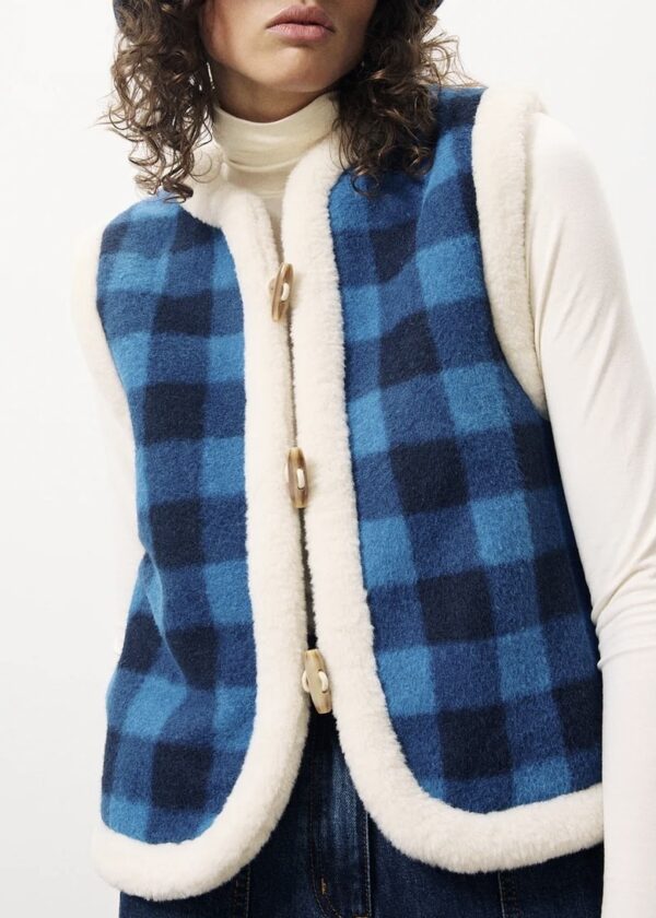 Gilet sans manches Simone (bleu électrique) de FRNCH