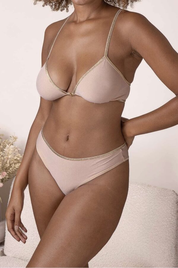 Tanga Inès (Blush Lurex) de LA NOUVELLE – Image 4