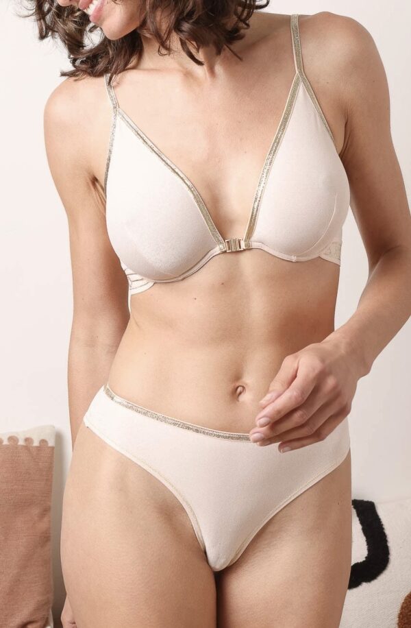 Tanga Inès (Blush Lurex) de LA NOUVELLE – Image 2