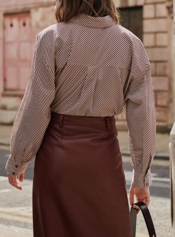 Chemise Terry Oblique (Bordeaux) de PETITE MENDIGOTE – Image 2