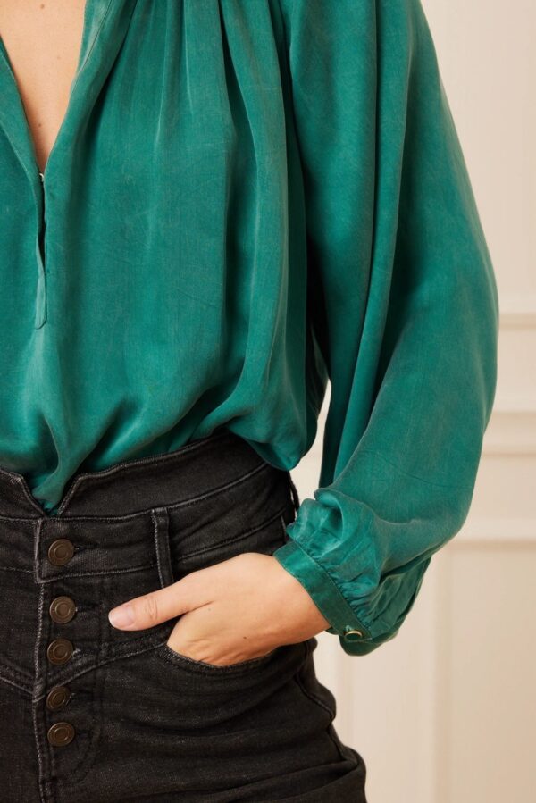 Blouse Blagueuse (Vert) de LA PETITE FRANCAISE – Image 3