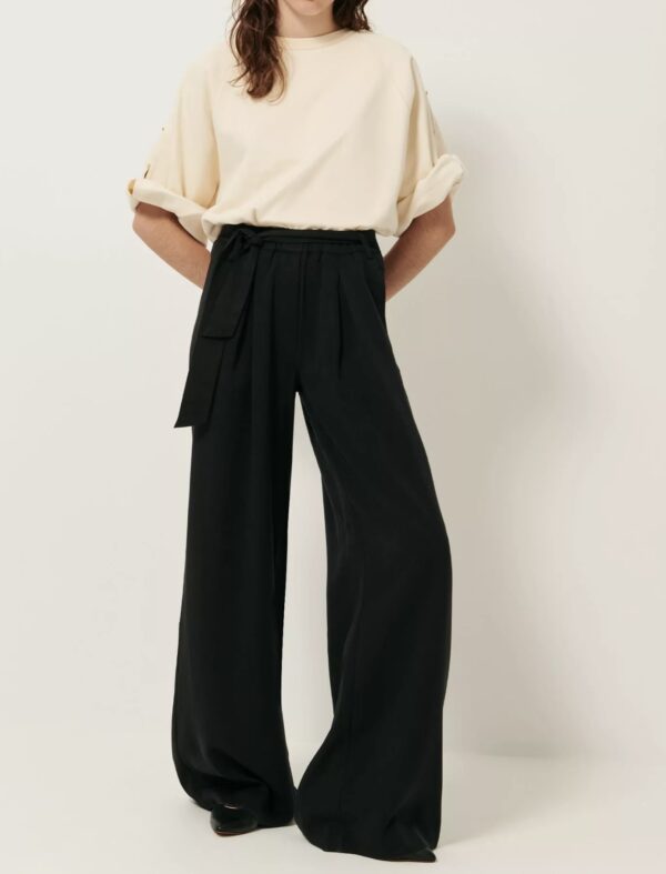 Pantalon ample Rim (Black) de SESSÙN – Image 2