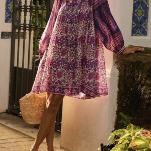 Robe Rabea (Jacinthe) de PETITE MENDIGOTE