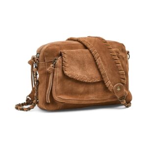 Sac Pcsalli suede cross (Whiskey Brown) de PIECES