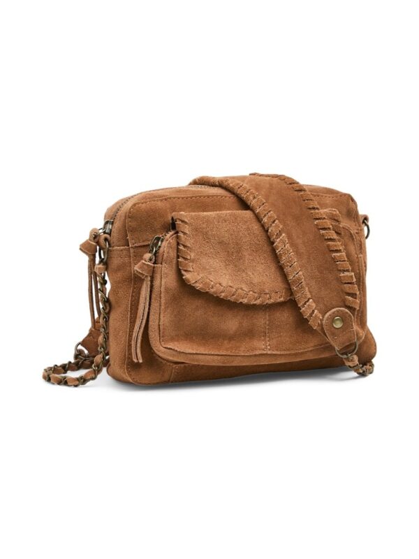 Sac Pcsalli suede cross (Whiskey Brown) de PIECES