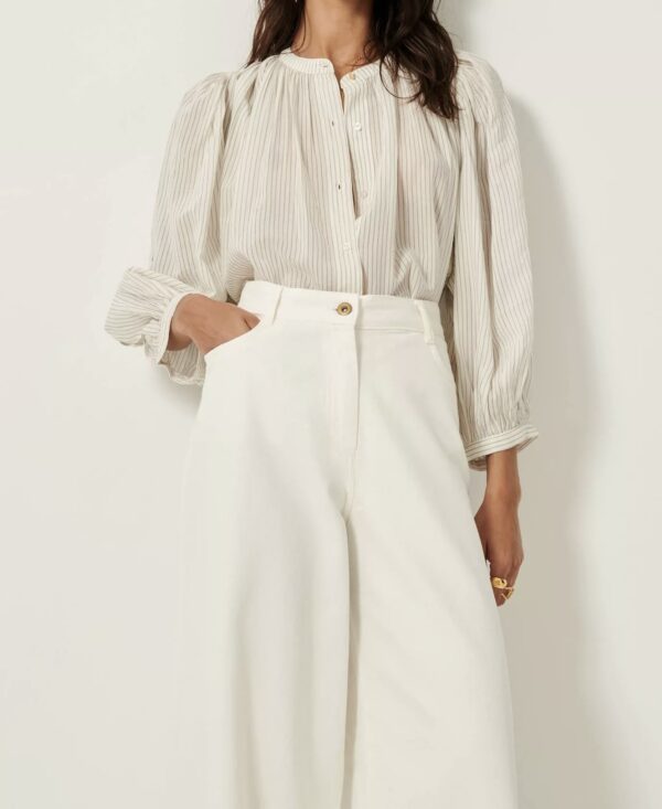 Blouse Lucy H (Whiblack) de SESSÙN – Image 3