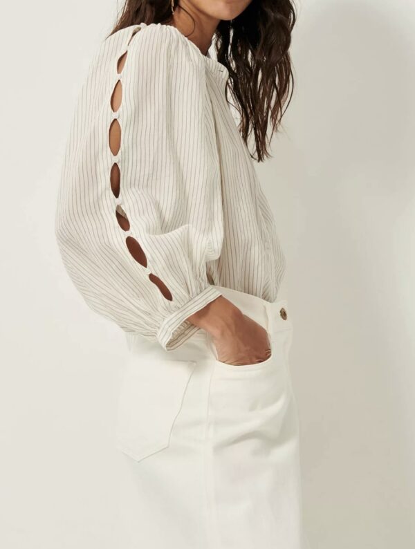 Blouse Lucy H (Whiblack) de SESSÙN – Image 5