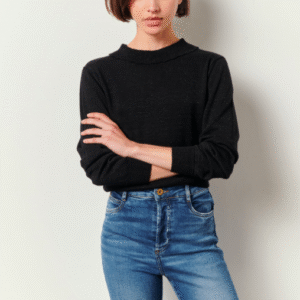 Pull Greta Shiny Black de SESSÙN Soldes