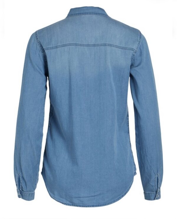 Chemise Vibista Medium Blue de VILA – Image 9