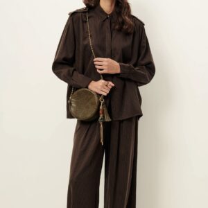 Chemise Ginnie (Espresso Stripes) de SESSÙN