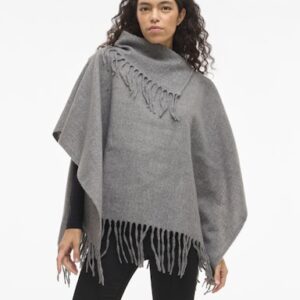 Poncho Vifjolira (medium grey) de VILA