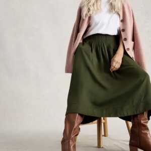 Jupe CHARLOTTE (Khaki) de WHITE STUFF