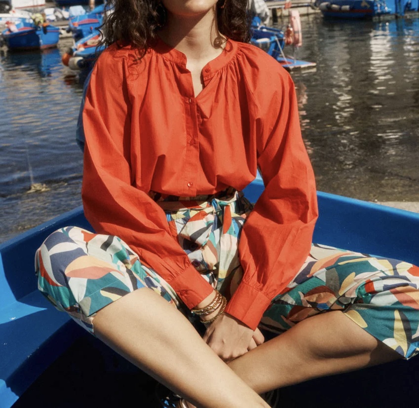 Blouse Tea (Coquelicot) de Petite Mendigote – Image 2