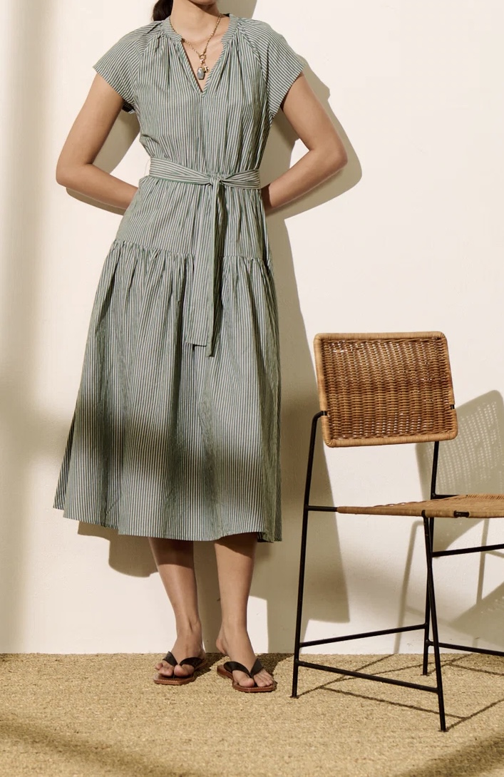 Robe Rachel Basilic de la Petite Mendigote chez Dress Code shop- 68000 COLMAR