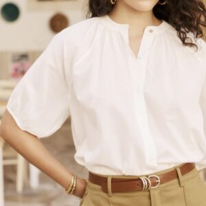 Blouse Telia (Ecru) de Petite Mendigote