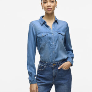 Chemise Vibista (Medium Blue Denim) de VILA
