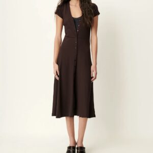 Robe Nea en ganache de Sessùn chez Dress Code shop- 68000 Colmar- Alsace boutique fashion - multi marque créateurs.