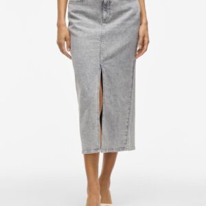 Jupe-denim-Vijaf-Light-Grey-Denim de Vila chez Dress Code shop- 68000 Colmar